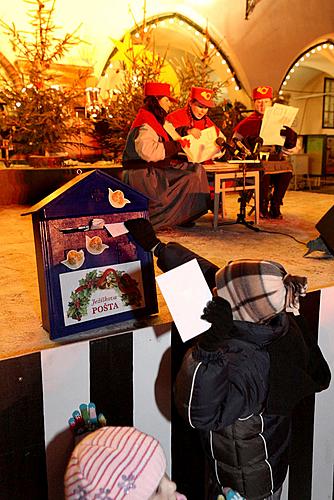 4. Adventssonntag - Jesuleins Postamt zum Goldenen Engel, Advent und Weihnachten in Český Krumlov 2010