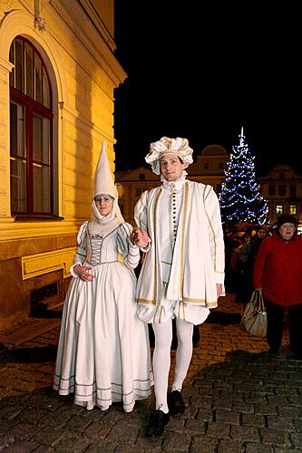 3rd Advent Sunday - Post Office of Baby Jesus at Golden Angel Arrival of the White Lady, Český Krumlov, 11.12.2011