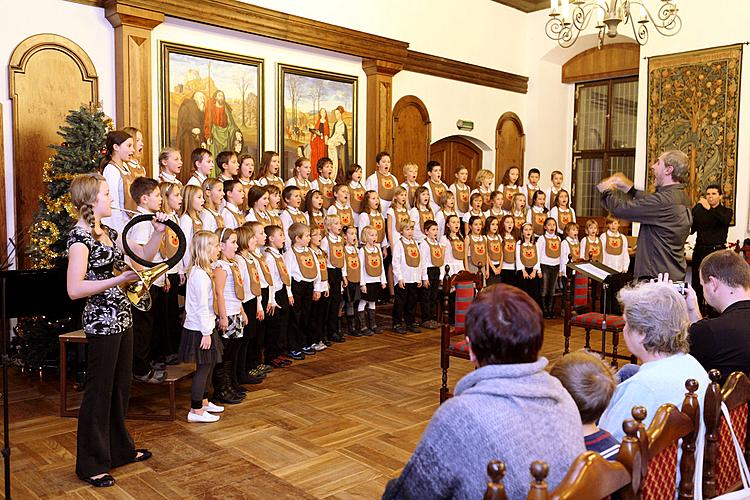 Pre-Christmas performance of Brumlíci and their guests, choirmaster Mr. Lukáš Holec, Český Krumlov 15.12.2011