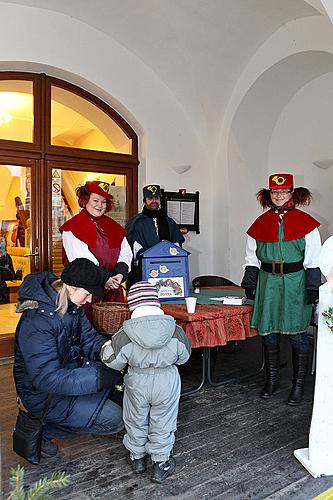 2. Advent Sunday - Baby Jesus Post Office located in the U Zlatého anděla Hotel and arrival of the White Lady, 9.12.2012