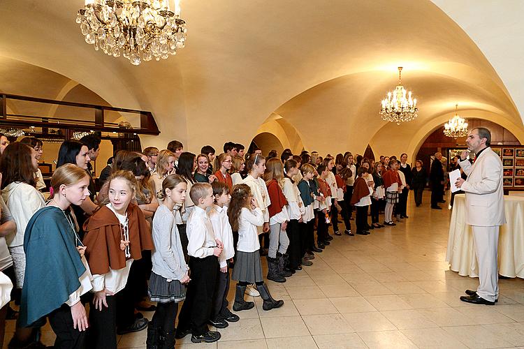 Concert performed by the Artistic Elementary School in Český Krumlov to celebrate the 20th anniversary of entering the town into the UNESCO World Heritage List, 15.12.2012