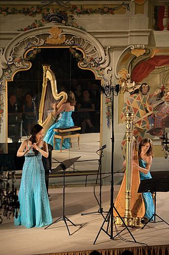 Jana Boušková (Harfe), Jae A Yoo (Flöte) - Kammerkonzert, 6.8.2014, Internationales Musikfestival Český Krumlov