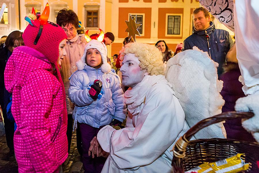 Nikolausbescherung 5.12.2014, Advent und Weihnachten in Český Krumlov