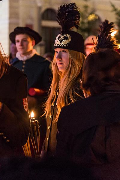 The Light of st. Barbara 4.12.2015, Advent and Christmas 2015 in Český Krumlov