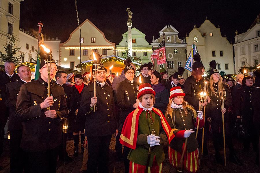 The Light of st. Barbara 4.12.2015, Advent and Christmas 2015 in Český Krumlov
