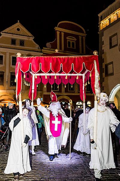 Nikolausbescherung 4.12.2016, Advent und Weihnachten in Český Krumlov