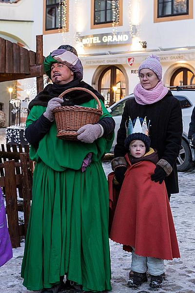 Tři králové, 6.1.2017, Advent a Vánoce v Českém Krumlově