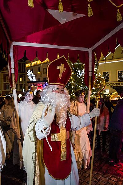 Mikulášská nadílka 5.12.2017, Advent a Vánoce v Českém Krumlově