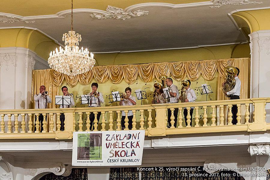 Koncert ZUŠ pro město k 25. výročí zapsání Českého Krumlova na seznam UNESCO, Zámecká jízdárna 13.12.2017