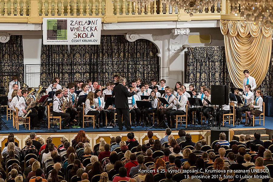 Koncert ZUŠ pro město k 25. výročí zapsání Českého Krumlova na seznam UNESCO, Zámecká jízdárna 13.12.2017