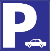 Piktogram parking auto