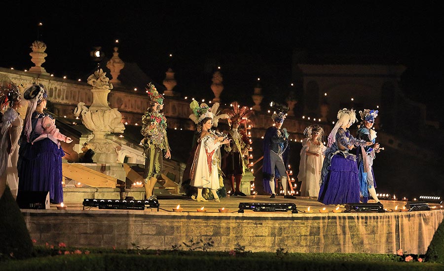 Venus and the elements: Music and dance from the era of the Sun King (Opening gala evening with Baroque illumination), 19.7.2019, International Music Festival Český Krumlov 11.8.2018