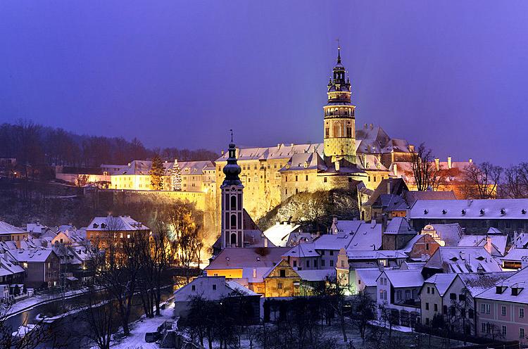 Český Krumlov in winter time
